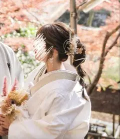 ドライフラワー 髪飾り