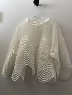 アシンメトリー メッシュトップス