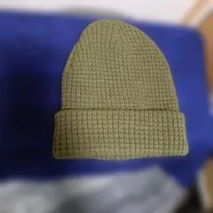 JABURO オリーブ リブ編みニット帽
