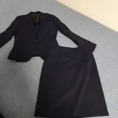 ネイビー スカートスーツ上下セット