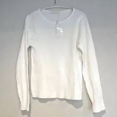 ✴︎週末限定価格✴︎any SiS リブニット カットソー 白 新品タグ付き