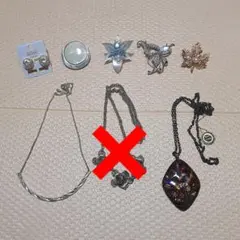 イヤリング ブローチ ネックレス アクセサリー 7点セット