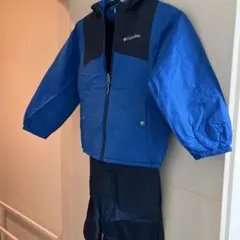 コロンビア　ジュニア　スキーウェア上下 XS 青黒