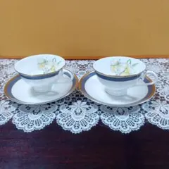 【ナルミ】ペアーカップ＆ソーサー