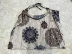 授乳ケープ エスニック柄 リング付き