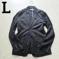 【極美品】imp　サマージャケット　コットンリネン　麻混　ブラック　L　洗えるのサムネイル