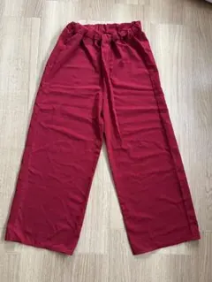赤 パンツ レディース
