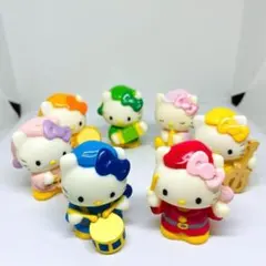 【2003年製】ハローキティ 鼓笛隊7体セット　フィギュア