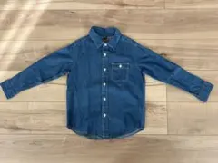 ユニクロ キッズ デニム 長袖シャツ 120