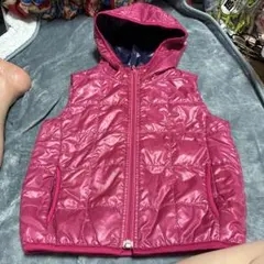 UNIQLO 中綿ベスト フード付き ピンク 110cm