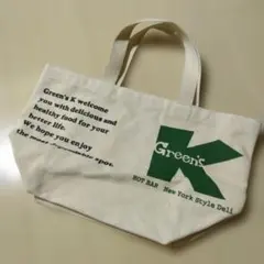 Green's K トートバッグ ミニバッグ キャンバス生地