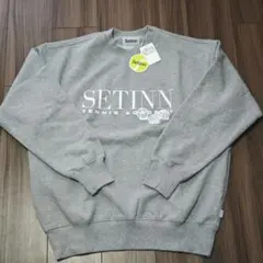 新品 Setinn Academy Crew Sweat グレー Sサイズ