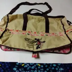 ミニーマウス折りたたみボストンバック