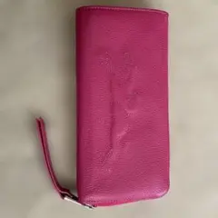 Longchamp 長財布 ピンク ラウンドファスナーのサムネイル