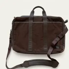 PORTER 吉田カバン 2way ビジネスバッグ ショルダーバッグ ブラウン茶