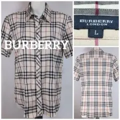 ✨️極美品✨️BURBERRY バーバリー 半袖シャツ チェック Mサイズ 刺繍 バーバリー 半袖シャツ スモールチェック | アウトレット