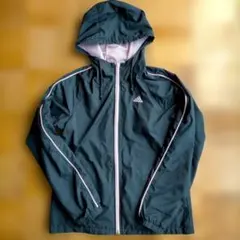 adidas ウィンドブレーカー ネイビーブルー　紺