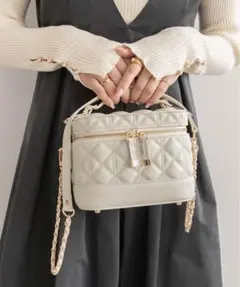 RANDA キルティング2WAYバニティバッグ