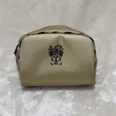 DAKS ダックス ポーチ ベージュ ナイロン チェック柄