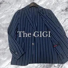 THE GIGI ANGIE 46 ネイビーストライプ シアサッカー テーラード