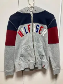 HILFIGER　DENIM　ヒルフィガー　デニム　パーカー　S　ロゴ　フード