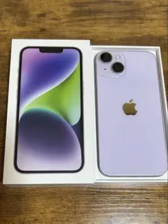 Apple iPhone14 128GB パープルSIMフリー バッテリー91%