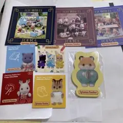 シルバニアファミリー　メモ帳　ステッカー　メッセージカード