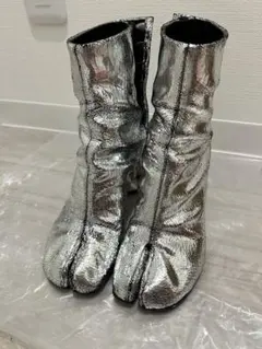 マルジュラ 足袋ブーツ　37 Maison Margiela メゾンマルジェラ 足袋 ブーツ シルバー サイズ