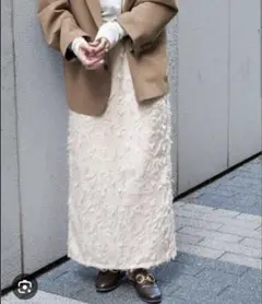 新品タグ付｜B.C STOCK 【Gleamy】｜ジャガードスカート ｜23AW