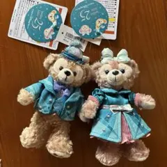 ディズニーシー　25周年　ダッフィー　シェリーメイ　ぬいば　ぬいぐるみバッジ