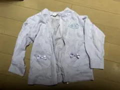 薄紫色 リボン付きポケット ジャケット　薄手　120