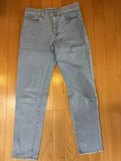 GU スリムフィット デニムパンツ ライトブルー