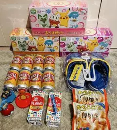 ポケモンセットおまとめ売り キッズゼリー、サンダル、ハッピーセット、デカビタなど