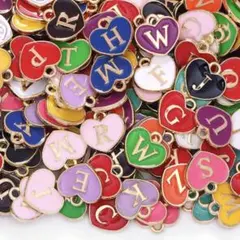 ハンドメイド 素材 アルファベット チャーム 53個
