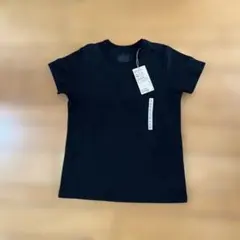 無印良品　クールネック半袖Tシャツ　黒