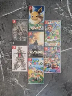 「Switchソフト7本ゼルダ・マリカー・どうぶつの森 人気作まとめ売り」