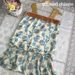 TSUMORI CHISATOツモリチサト♡花柄ノースリーブワンピース - メルカリ