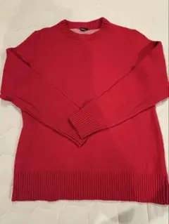 SALE中★未使用級★ヘリーハンセン　メンズ　ウールセーター　ニット　Ｌ　レッド