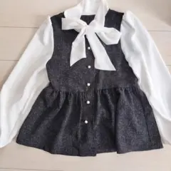ツイードタイドッキングブラウス 卒業 入学 フォーマル