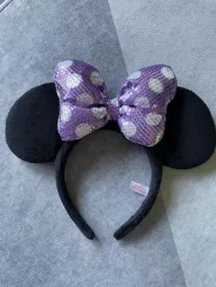 紫 ミニー カチューシャ