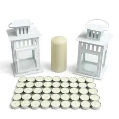 【エコメルカリ便限定】超美品ほぼ未使用 ランタン ホワイト キャンドルホルダー