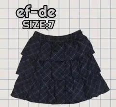 ef-de チェック柄スカート 7号