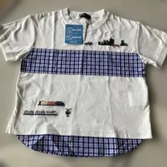 クレードスコープ 半袖Tシャツキッズ男の子 新幹線　電車　110のサムネイル