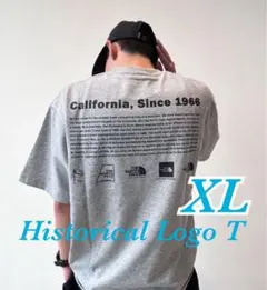 【 XL 】グレー★ ヒストリカル ロゴTシャツ★ノースフェイスNT32407