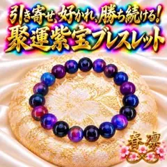 聚運紫宝ブレスレット☆座敷わらし☆龍神☆曰く付き☆呪物☆占い☆金運☆宝くじ☆恋愛