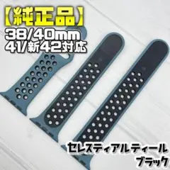 希少【純正品】セレスティアルティール/ブラック 38/40/41/新42mm