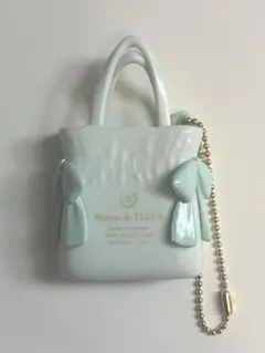 Maison de FLUER トートバック ミニチュアチャーム ミント ブルー