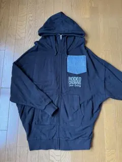 RODEO CROWNS フード付きパーカー 黒