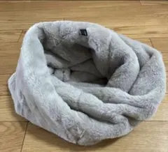 ★レディース グレー ファー スヌード❗️