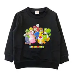 スーパーマリオ トレーナー 黒 130